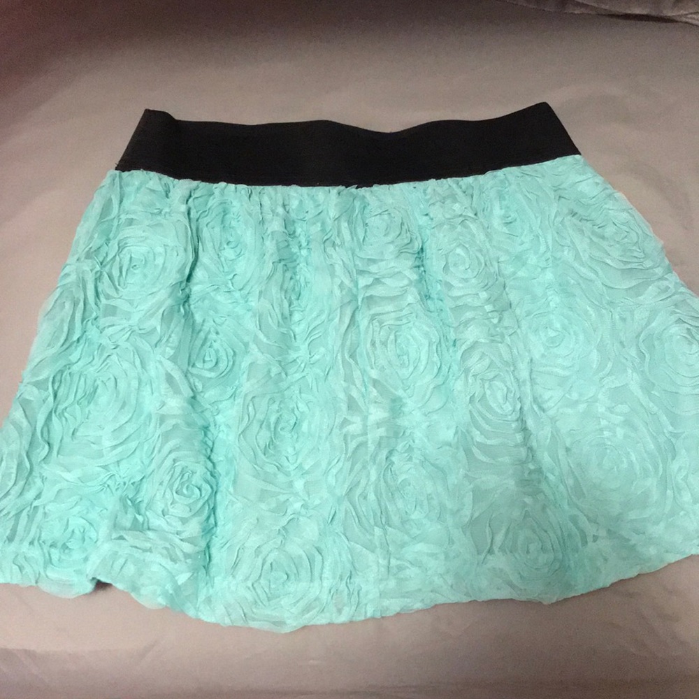 Ruffled Skirt Aqua